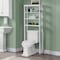 Alaterre Furniture Dover Over Toilet Organizer with Open Shelving ANDO72WH - alternate 5